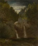 John Frederick Kensett Rock Pool, Bash-Bish Falls Germany oil painting artist